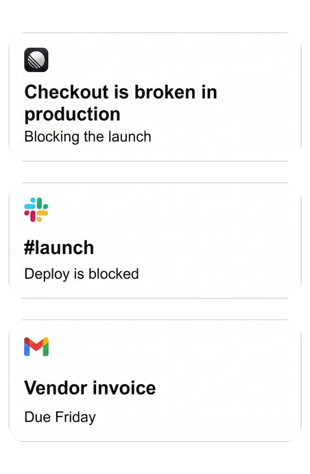 Illustrative vendor-invoice task source; not a Jo product screenshot.